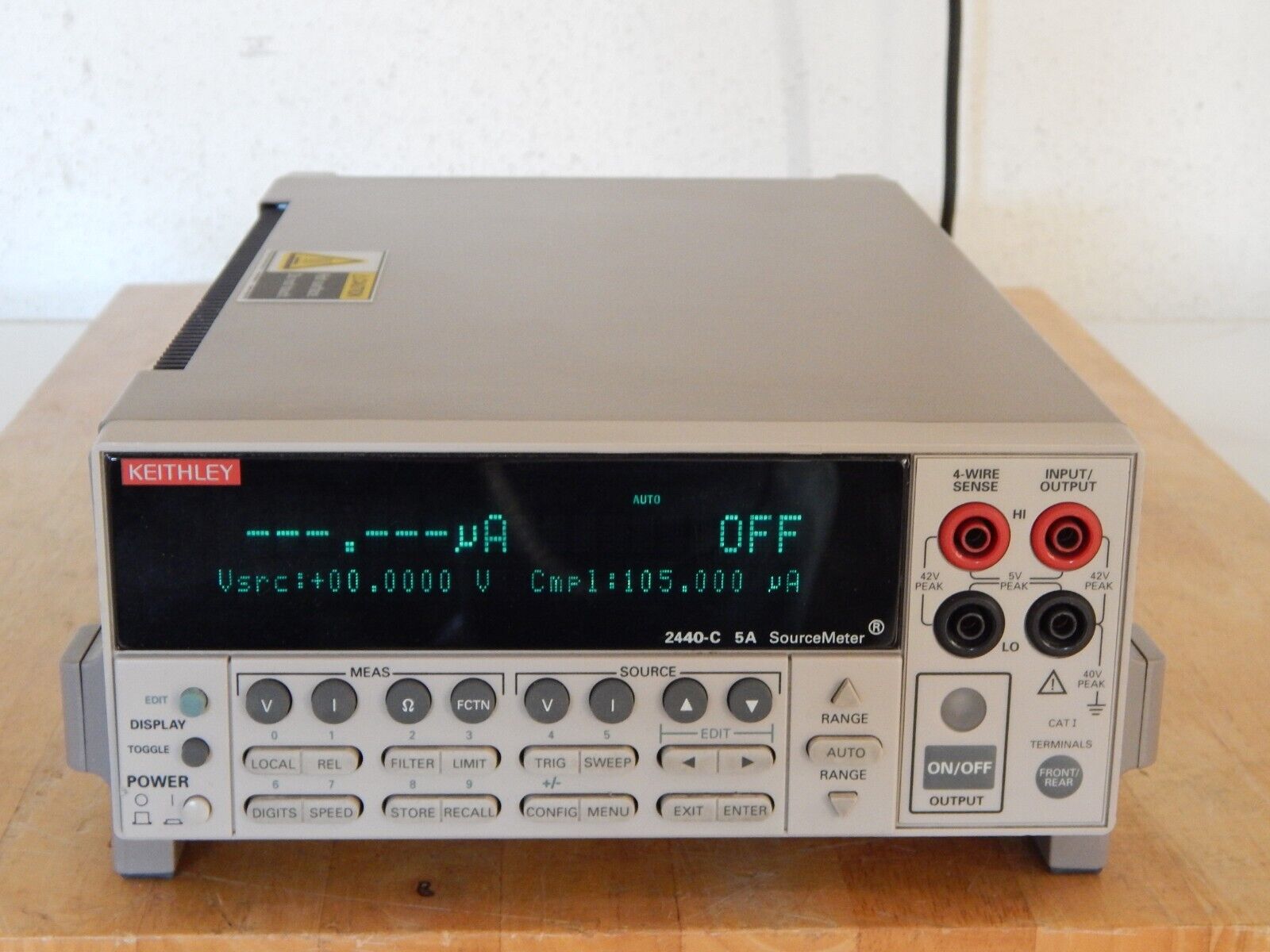 KEITHLEY 2440-C Source/meter, 40V, 5A, 50w w/NIST cal KEITHLEY 2440-C Source/meter, 40V, 5A, 50w w/NIST cal